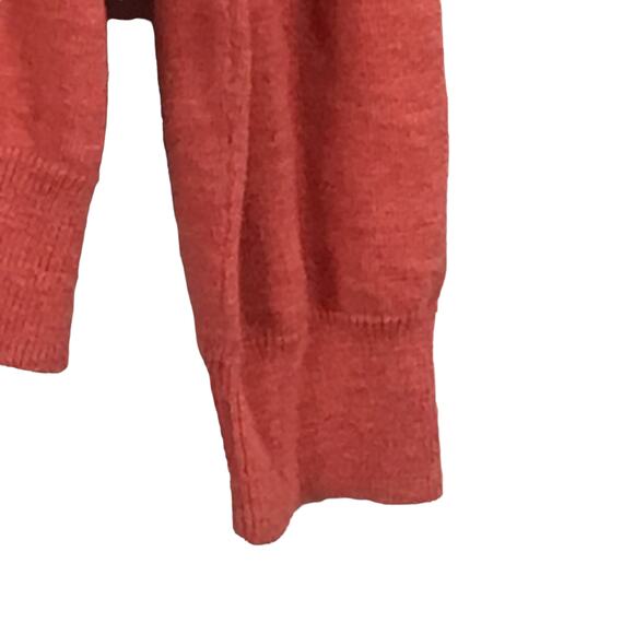 J. Crew Vintage Light Red V-Neck Pure Cotton Pullover Knit Sweater sz Large - Picture 4 of 8